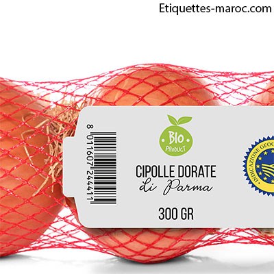 Étiquette Cravate Thermique 40x152 mm Blanche Vierge – Identification Fruits et Légumes